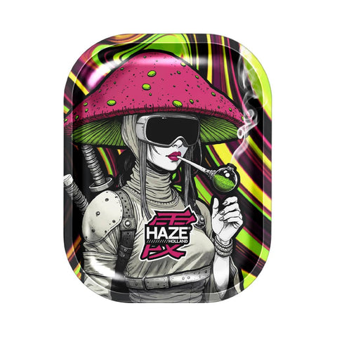Shroom Ninja - Small Rolling Tray by Haze Holland