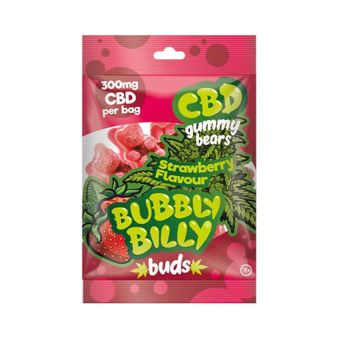 Bubbly Billy Buds - Strawberry 300mg CBD Gummy Bears