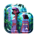 Kimiko Anime - Small Rolling Tray by Haze Holland