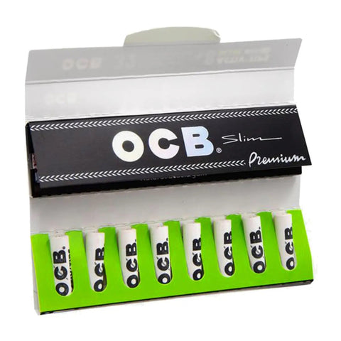 OCB Premium King Size Slim Rolling Papers + ActivTips Charcoal Filters