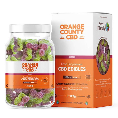 CLEARANCE!! Orange County CBD Gummies - 3200mg Large Tub  (Past Expiry)