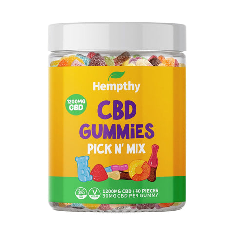 Hempthy 1200mg CBD Gummies - Pick'n' Mix Tub