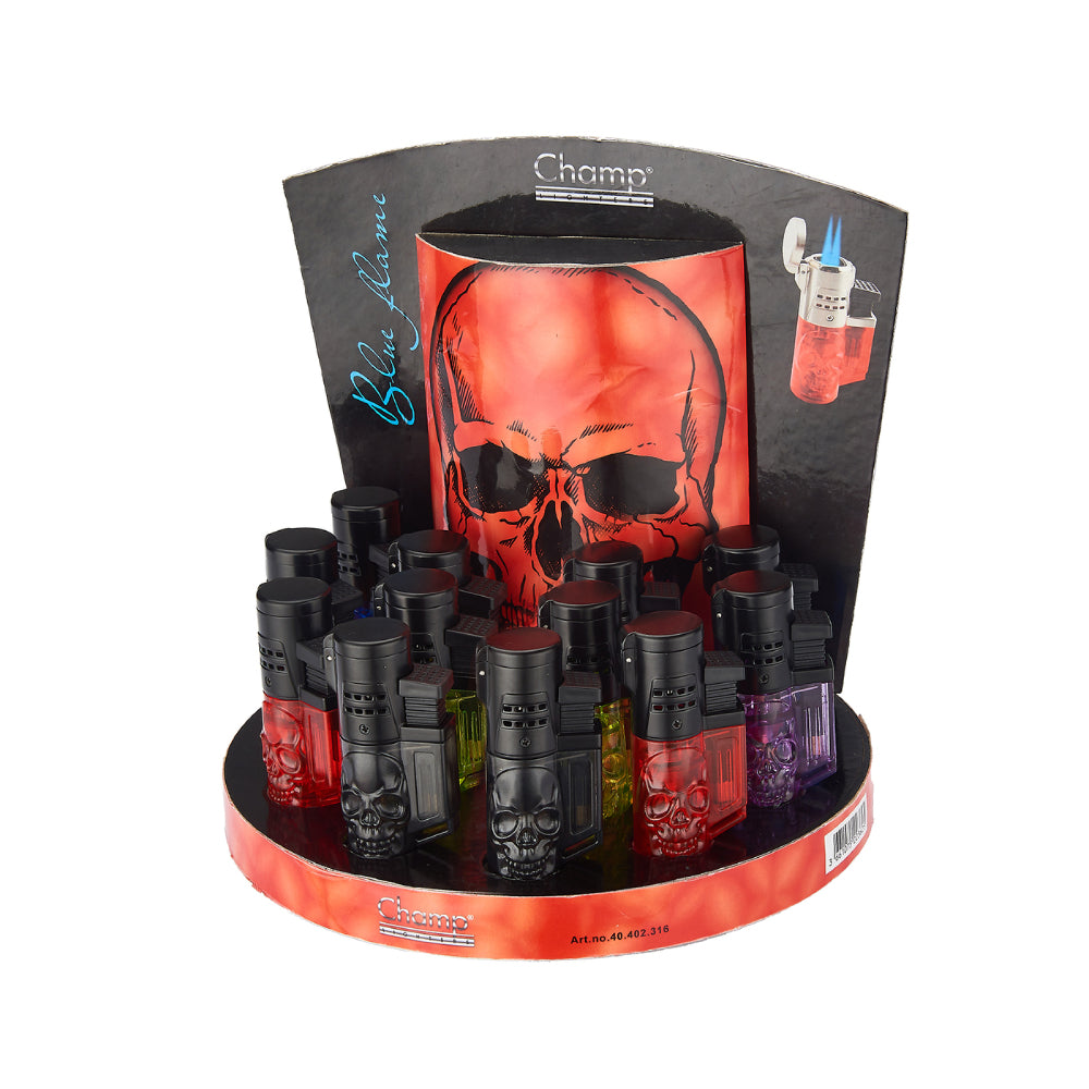 Champ High - 3D Skull - Twin Turbo Jet Lighter – The JuicyJoint