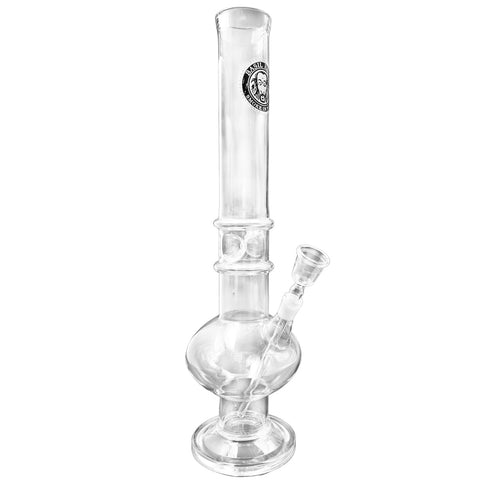 Basil Bush 42cm Straight UFO Bubble - Heavyweight Glass Bong - R6