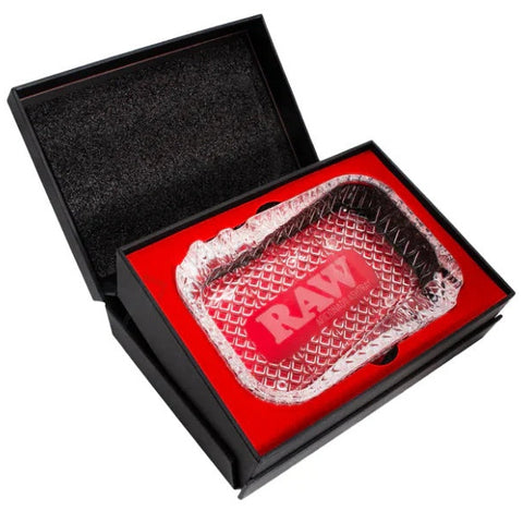RAW - Aficionado Crystal Cut Style - Glass Ashtray