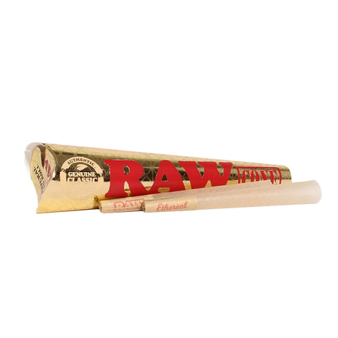 RAW Ethereal Gold Cones - Classic King Size - 3pack