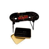 RAW Black - Prep Deck - Rolling Tray Station with Fold-Out Legs