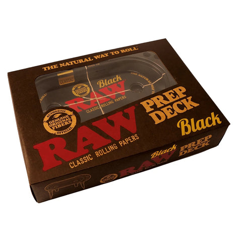 RAW Black - Prep Deck - Rolling Tray Station with Fold-Out Legs