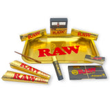 RAW Ethereal Gold - Medium Rolling Tray Gift Set