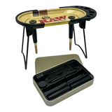 RAW Classic - Prep Deck - Rolling Tray Station with Fold-Out Legs