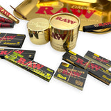 RAW Ethereal Ultimate Gold - Large Rolling Tray Gift Set