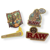 RAW - Mini Assorted Pin Badges - Mixed Pack of 4