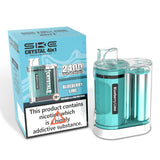 SKE Crystal 2400 Puffs - 4 in 1 Pre-Filled Pod Kit - Single Flavour