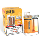 SKE Crystal 2400 Puffs - 4 in 1 Pre-Filled Pod Kit - Single Flavour