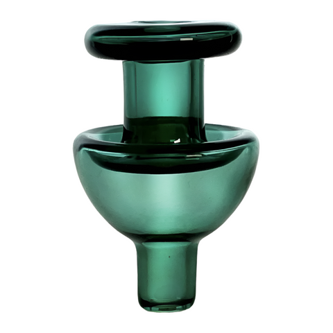 Quartz Glass - Rounded Arrow Carb Cap Teal - XQCAP57