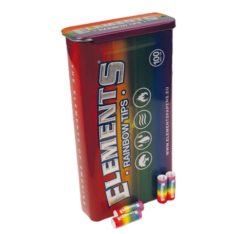 Elements Rainbow - Kingsize Tin with Pre-Rolled Tips x100