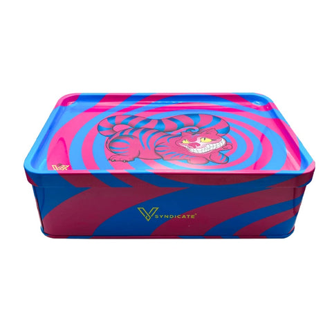 V Syndicate - PLUS Tin Box with Rolling Lid - SESHIGHER CAT