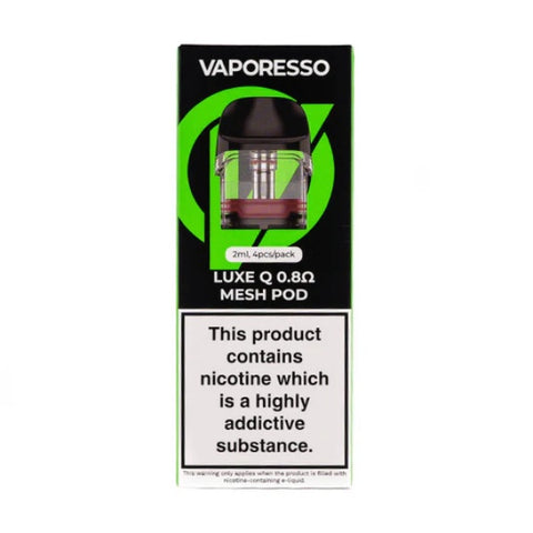 Vaporesso - Luxe Q Replacement Pods - 0.8 Ohm Mesh - Pack of 4