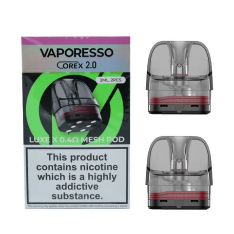 SPECIAL!!  Vaporesso - Luxe X 2ml Pods 0.4Ω - Pack of 2