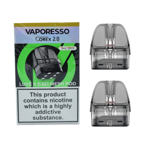 SPECIAL!!  Vaporesso - Luxe X 2ml Pods 0.6Ω - Pack of 2