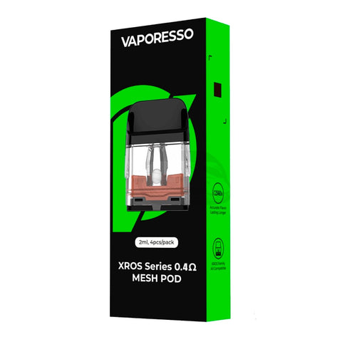 Vaporesso - XROS Series Replacement Pod 2ml - 0.4 Ohm Mesh - Pack of 4