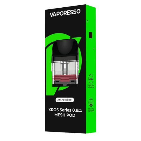 Vaporesso - XROS Series Replacement Pod 2ml - 0.8 Ohm Mesh - Pack of 4
