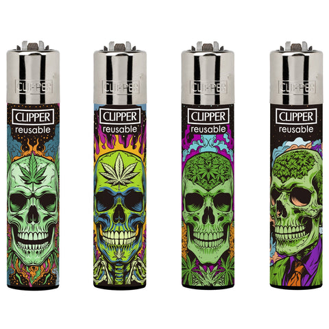 Clipper Lighters - Weed Skull