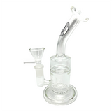 Basil Bush - 17cm Glass Percolator - Water Pipe Bong