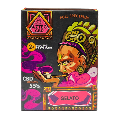 Aztec - 55% 1ml CBD Cartridge - Twin Pack New Flavours