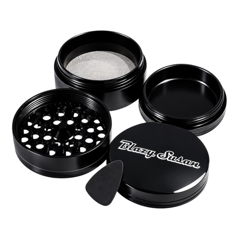 Blazy Susan - Black 60mm Aluminium Herb Grinder