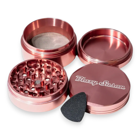 Blazy Susan - Soft Pink 60mm Aluminium Herb Grinder