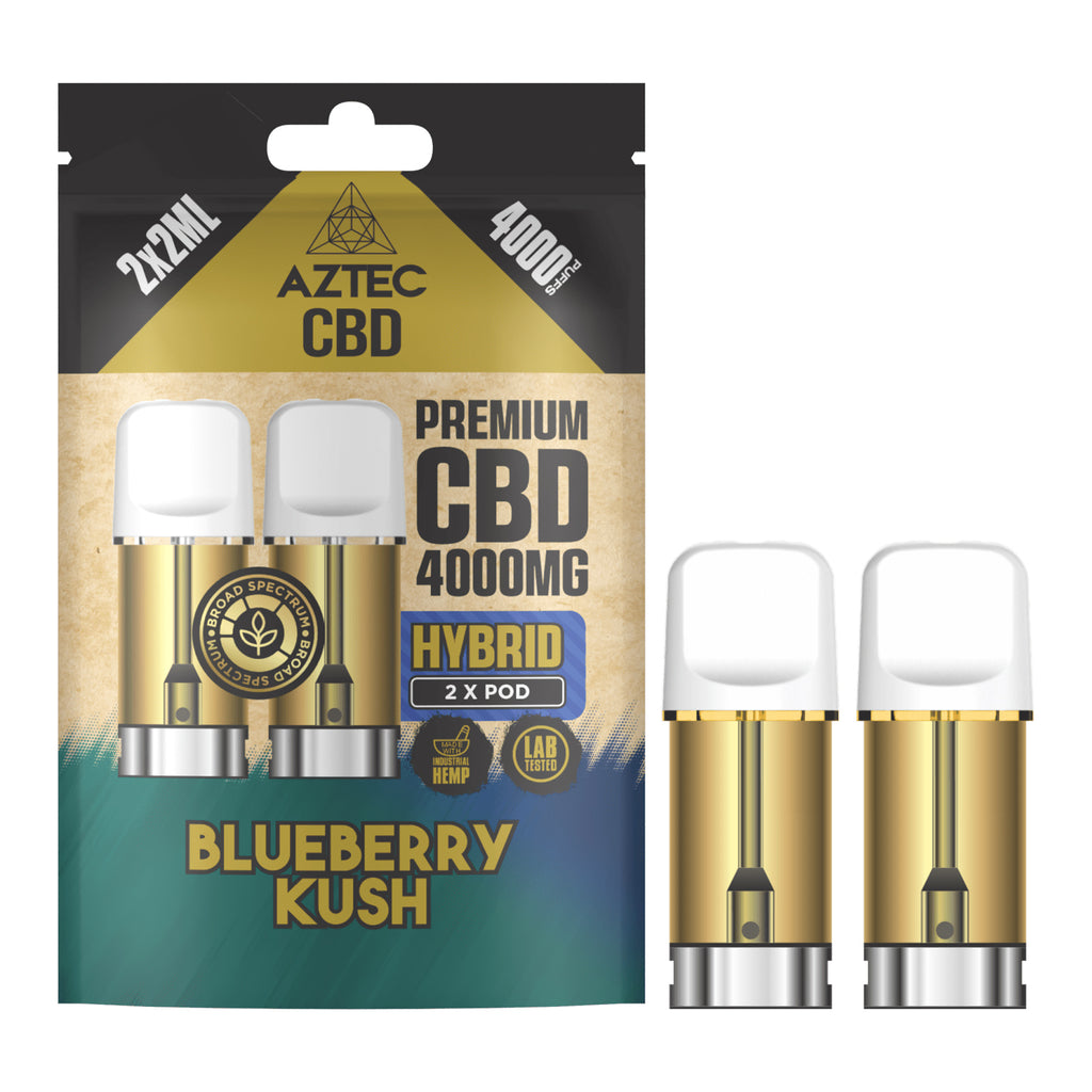 Aztec CBD 2 x Spare Vape Pods - 2 x 2000mg CBD  The JuicyJoint