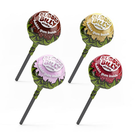 Bubbly Billy Buds CBD Lollies - Pack of 12 - Mixed Flavours