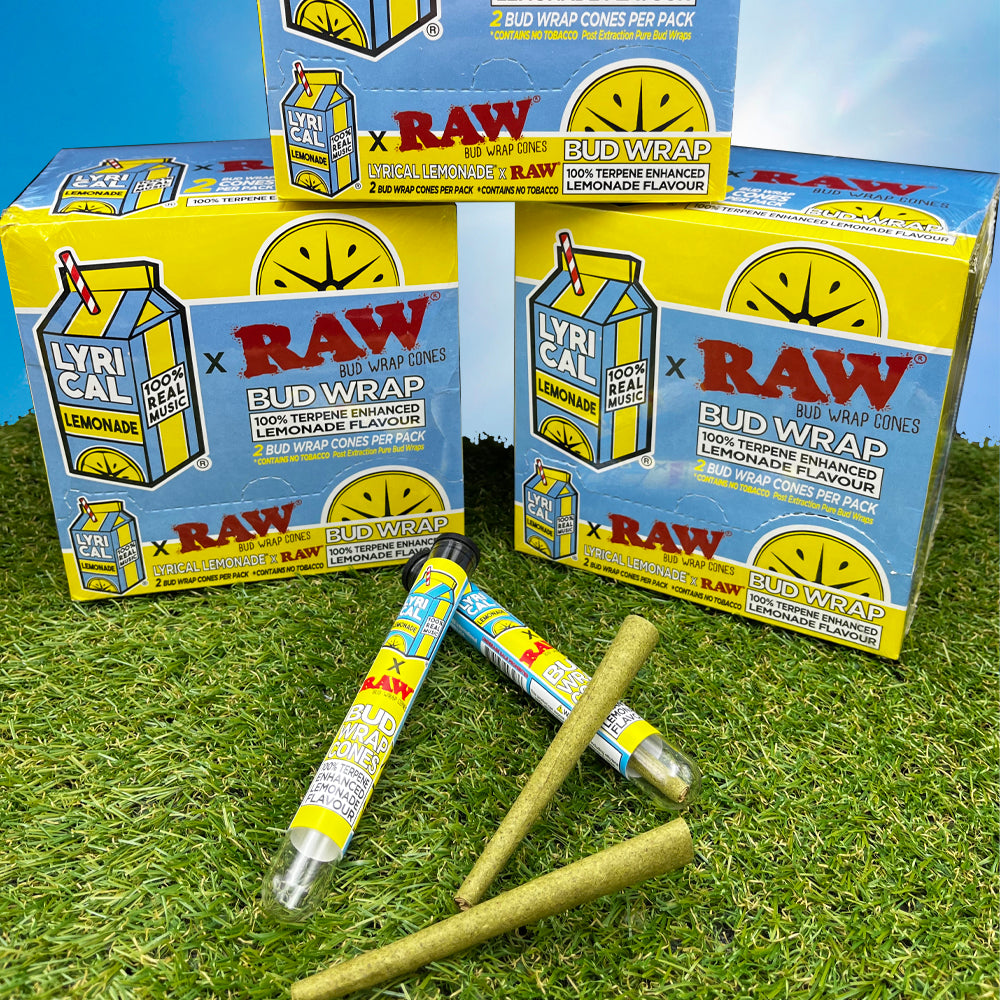 RAW x Lyrical Lemonade - 2 x Terpene Infused Wraps – The JuicyJoint