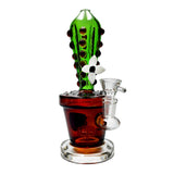 Cactus Flower - Glass Percolator - 21cm Bong