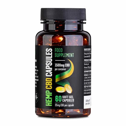 Reikero 1500mg Full Spectrum - 60 x 25mg CBD Capsules