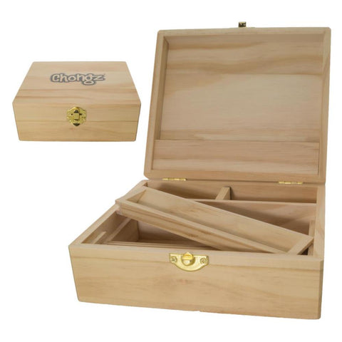 Chongz - Wooden Rolling Box - Medium Size