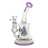 Chongz  "Cooked" Bong - Percolator Waterpipe Bong - Purple Trim