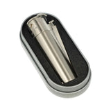 Clipper Metal Flint Wheel Jet Flame Lighter – Silver (Chrome or Brushed Steel)