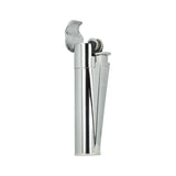 Clipper Metal Flint Wheel Jet Flame Lighter – Silver (Chrome or Brushed Steel)
