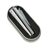 Clipper Metal Flint Wheel Jet Flame Lighter – Silver (Chrome or Brushed Steel)