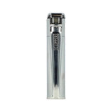 Clipper Metal Flint Wheel Jet Flame Lighter – Silver (Chrome or Brushed Steel)