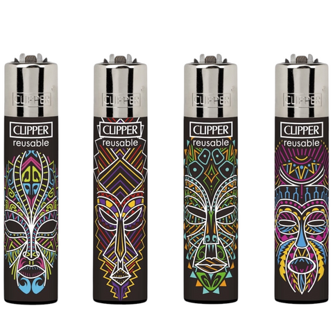 Clipper Lighters - African Masks