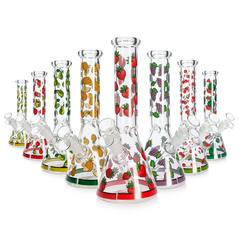 Colourful Fruits - 25cm Glass Bong