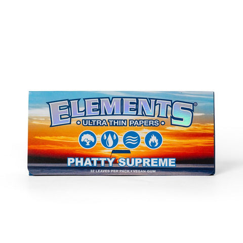Elements - PHATTY Supreme - 'WIDE' Creaseless Rice Rolling Papers