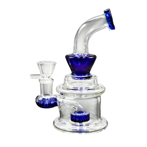 Glass Mini Percolator - 16cm Dab Adaptable Bong - GWP303