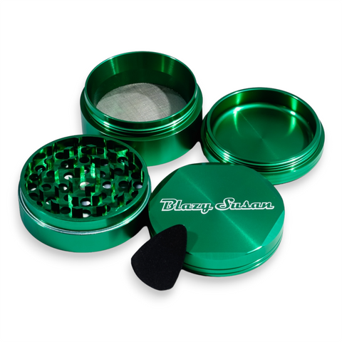 Blazy Susan - Green 60mm Aluminium Herb Grinder