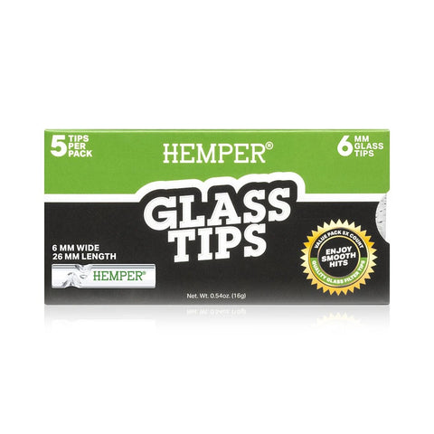 Hemper - Glass Filter Tips - Pack of 5