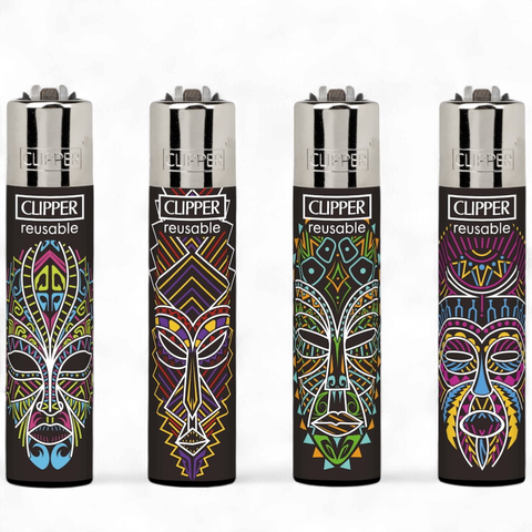 Clipper Lighters - African Masks