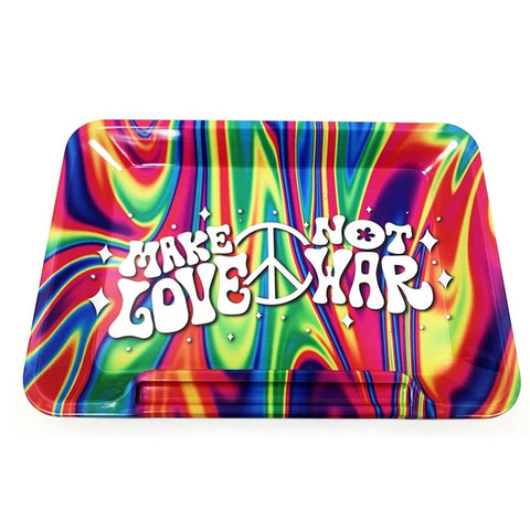 Wise Skies - Make Love, Not War! - Metal Rolling Tray